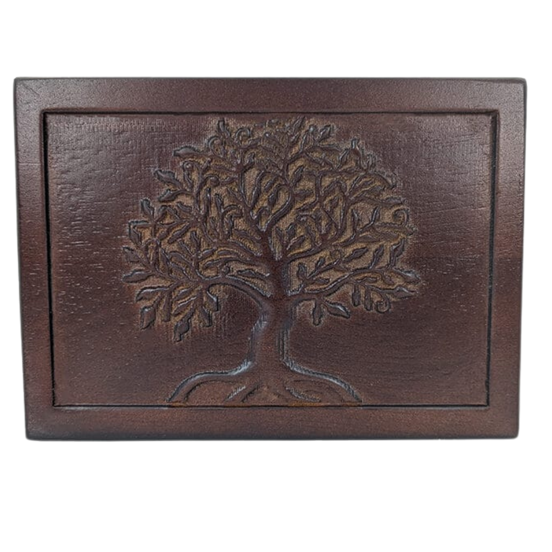 Tree of life urn walnut